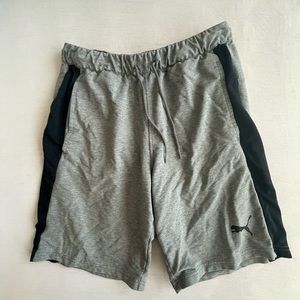 Gray puma performance shorts